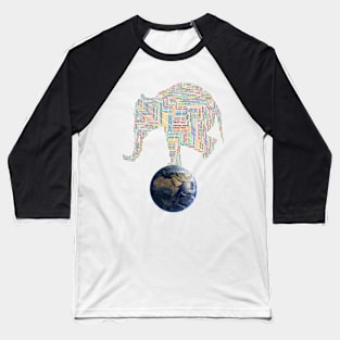 Corona Creative Earth Elephant Gift Baseball T-Shirt